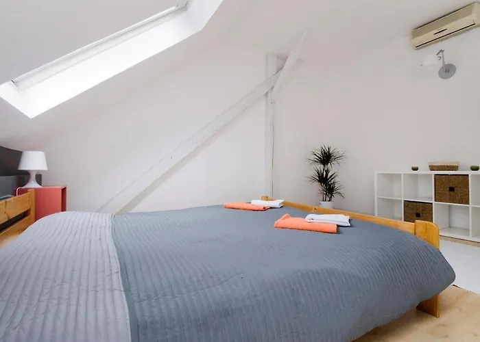 Bright Loft Next To The Ruin Pubs Free Airconditioner Free Coffee * בודפשט